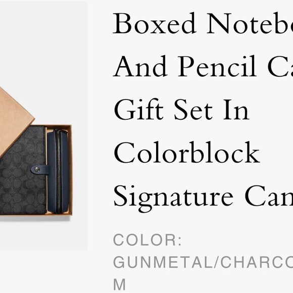 COPY - Coach notebook and pencil set. NIB - Picture 1 of 2